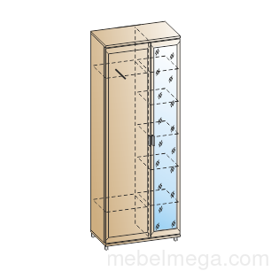 Шкаф ШК-2832 Акация Молдау