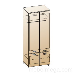 Шкаф ШК-2602 Снежный Ясень