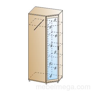 Шкаф ШК-2818 Снежный Ясень